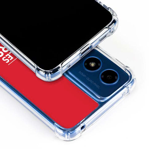 NBA Los Angeles Clippers Standard Red Moto G 5G (2024) Clear Case
